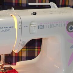 JANOME JA2000 コンパクトミシン 専用のバックが付属の画像
