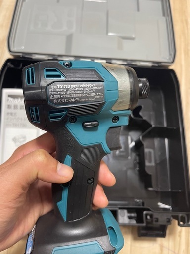 (マキタ純正) 18V 充電式インパクトドライバ TD173D ブルー 本体+ケース