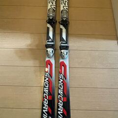 ジュニアスキー板130ｃｍ：スキーブーツ22.5ｃｍ：２点セットの画像