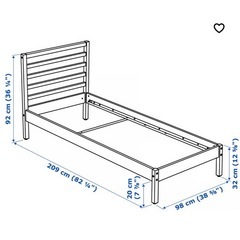 IKEA ベッドフレーム TARVA  90×200cmの画像