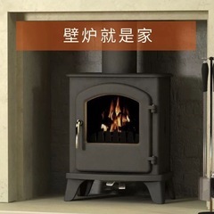 新品 鋳鉄薪ストーブ アンティーク 調理可 耐熱ガラス 高蓄熱 暖炉 キャンプ 小屋の画像