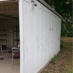 物置、ガレージ、解体済み、シャッター二枚の画像