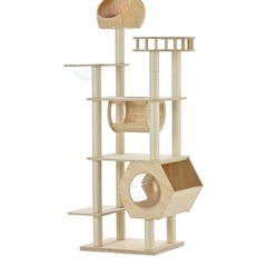 木製キャットタワーの画像