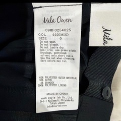 Mila Owen ブラック スラックス Sサイズの画像