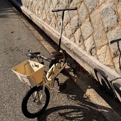 ピープル　いきなり自転車　幼児自転車　補助輪　舵付きの画像