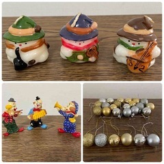 クリスマス飾りオブジェツリー飾りサンタクローストナカイの画像