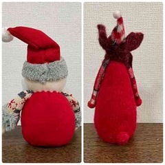 クリスマス飾りオブジェツリー飾りサンタクローストナカイの画像
