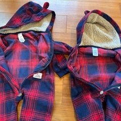 carters カーターズカバーオールセット607090100ロンパースの画像