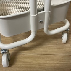 IKEA ワゴン　白　未使用の画像