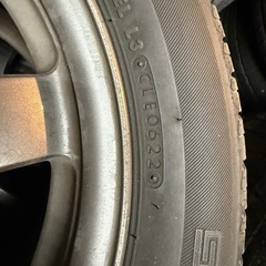 プリウスホイール　16インチホイール　ブリヂストンタイヤ　溝バリ山の画像