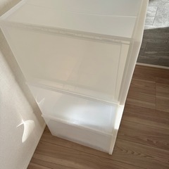 無印良品　ポリプロピレン　収納ケース　ワイド大の画像