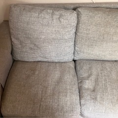 ✨まだまだ使えます！大きめ　ソファ　ニトリ　グレーの画像