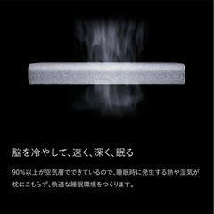 【美品】BRAIN SLEEP 9グレードネックピロー／カバー２枚付き（ネイビー・ホワイト）の画像