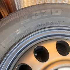 ブリジストン K370 145/80R12 ホイールセットの画像