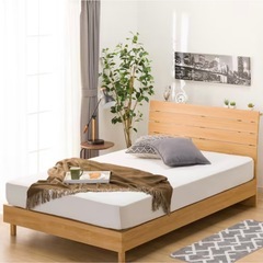 ニトリ　シングルベッドフレーム(EB-001 LBR LEG/LOW)の画像