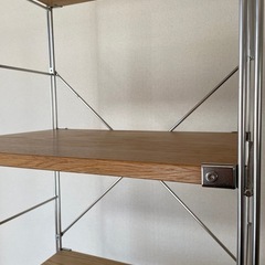 無印良品　ステンレスユニットシェルフ　オークの画像