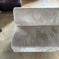 ソファ  2人掛け  ブラウンの画像