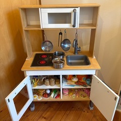 IKEA製おままごとキッチンせっとセットセットの画像