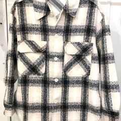 GU シャギーチェックCPOシャツ Mの画像