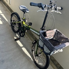 ハマー折りたたみ自転車室内保管の画像