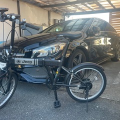 JEEPジープ折りたたみ自転車JE-206G ドライブレコーダ付き  シマノ変速6段の画像