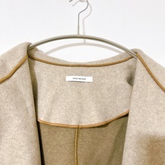 定価1.4万ドゥアルシーヴ DOUX ARCHIVES フード付きパイピングガウンコート 羽織 コートの画像
