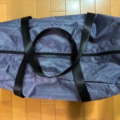 【新品未使用でお買い得❣️】折りたたみボストンバッグ（キャリーオンバッグ兼用） パープル大容量の画像