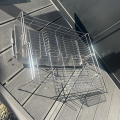 ステンレス　洗い物置きの画像