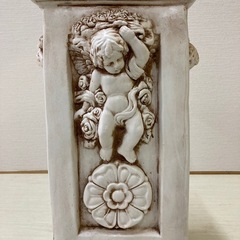 アンティーク調　天使　花台　置物の画像