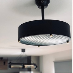 HERMOSA ハモサ HM-0030E-BK ペンダントライト インダストリアル照明 ガラスシェードの画像