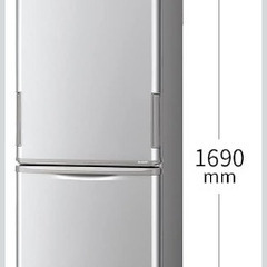 シャープ350L　冷蔵庫　左右開きの画像