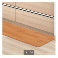 【お譲先決定済】木目調フロアマット(モクメ5 BR 50X120) 　キッチンマット　床　フローリング の画像