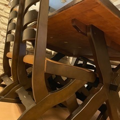 カリモク　ダイニングテーブルセットの画像