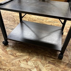 ジャングルジャングル貝塚店　レンジ台　キッチンラック　レンジラック　ブラウン　木目　中古　リユース　貝塚市　二色浜の画像