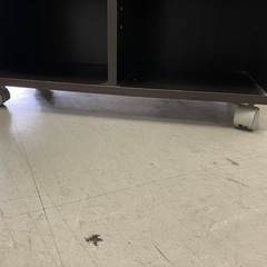 O2511-728 オープンラック キャスター付き ブラウン 中古の画像