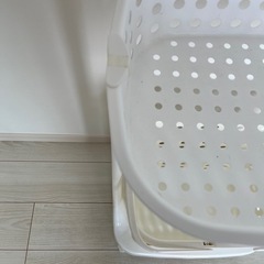 ランドリーバスケットラック 2段の画像