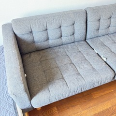 3人がけソファグレー (さや) 稲毛のソファ《3人掛けソファ》の中古