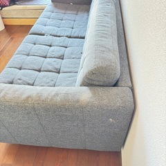 3人がけソファグレー (さや) 稲毛のソファ《3人掛けソファ》の中古