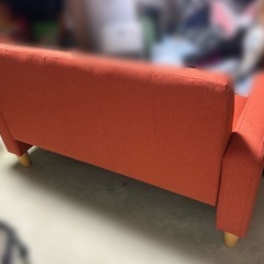 急募！！美品🌟オシャレなオレンジソファ🍊の画像