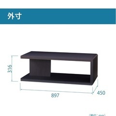 ローテーブル　黒　未使用の画像