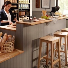 【IKEA】BOSSE 
 カウンタースツール の画像