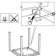 引き取り希望　イケア　ダイニングテーブルとチェア　4人セットの画像