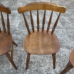 ★4脚セット★ウィンザーチェア ダイニングチェア 木製 椅子欲しいアンティーク レトロ★ の画像