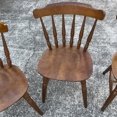★4脚セット★ウィンザーチェア ダイニングチェア 木製 椅子欲しいアンティーク レトロ★ の画像