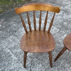 ★4脚セット★ウィンザーチェア ダイニングチェア 木製 椅子欲しいアンティーク レトロ★ の画像