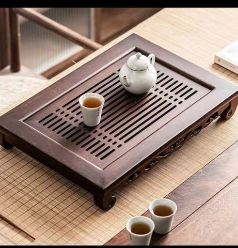 ☆ 花梨木茶盤☆新品未使用 卸売 ☆ 花梨木茶盤☆新品未使用