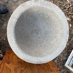 餅つきにどうぞ！　石臼　石台セットの画像