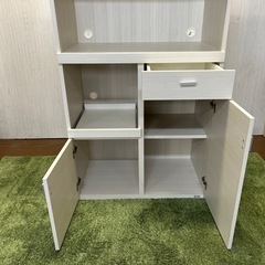 【リユース☆エコちょっぷ】定価¥66900-ナチュラル　食器棚　の画像