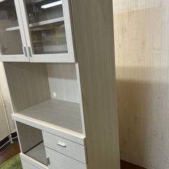 【リユース☆エコちょっぷ】定価¥66900-ナチュラル　食器棚　の画像