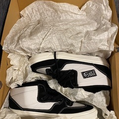 27.5cm 新品 未使用　VANS 廃盤 アナハイム ファクトリーコレクションHalf Cab 33 DX 白 黒 の画像